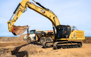 CAT Excavator on site