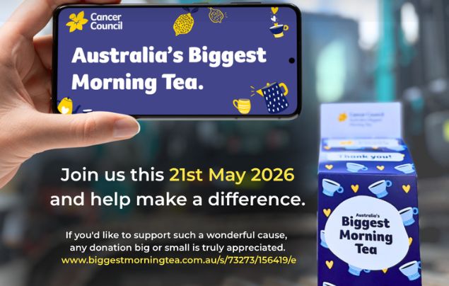 HammerHire is Joining Australia's Biggest Morning Tea This May